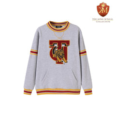 Tuskegee Heather Grey Pocket Crewneck