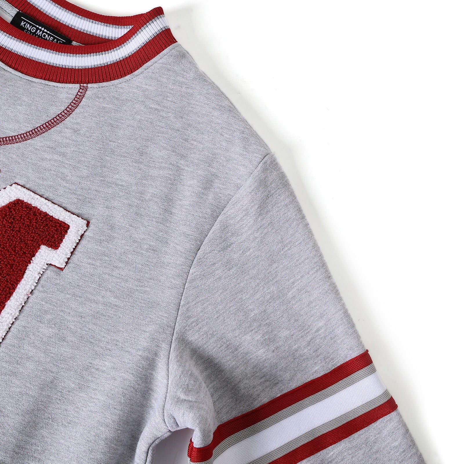 Morehouse Heather Grey Pocket Crewneck