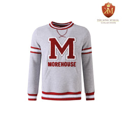 Morehouse Heather Grey Pocket Crewneck
