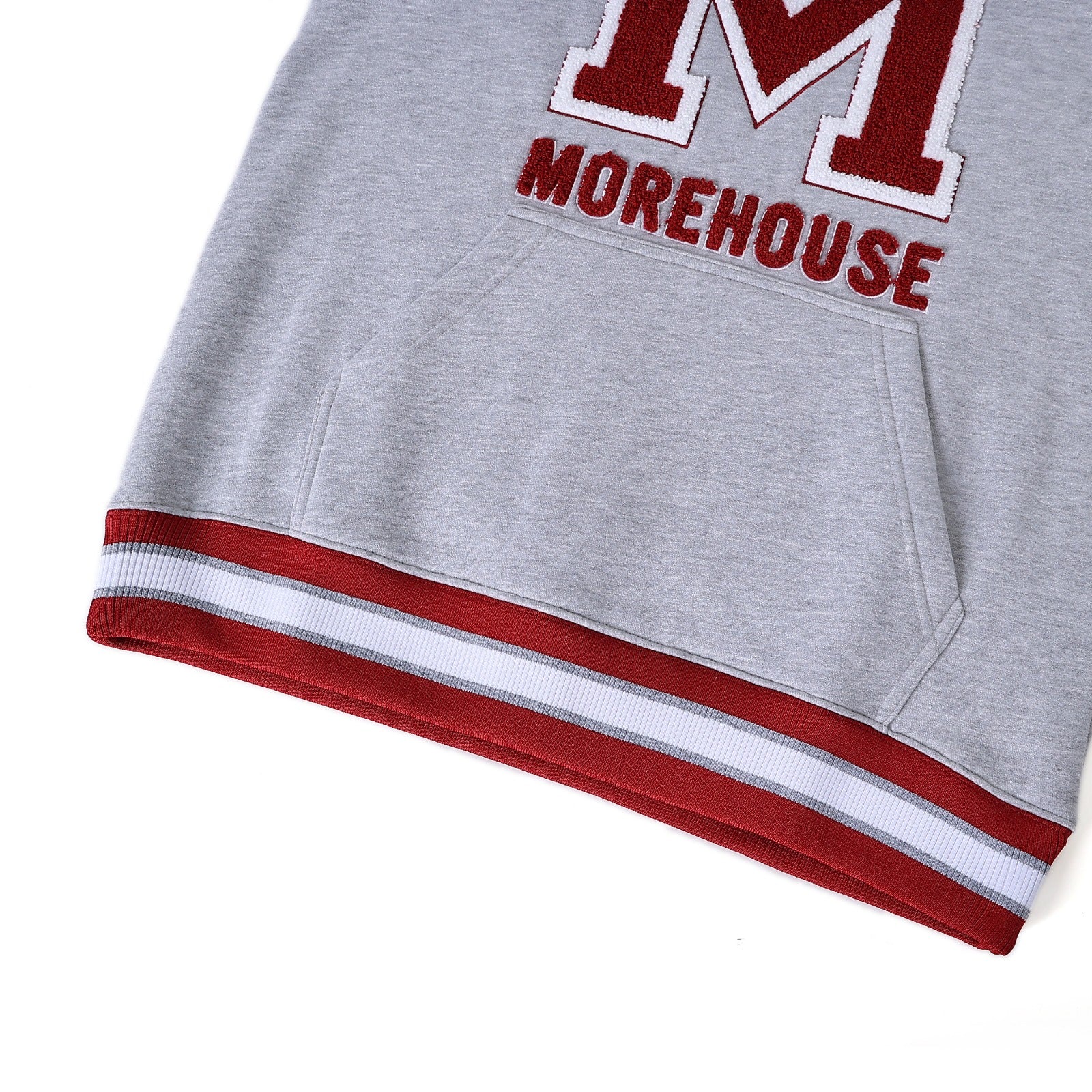 Morehouse Heather Grey Pocket Crewneck