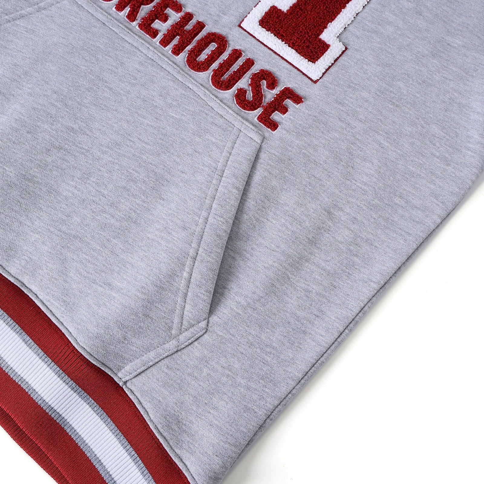 Morehouse Heather Grey Pocket Crewneck
