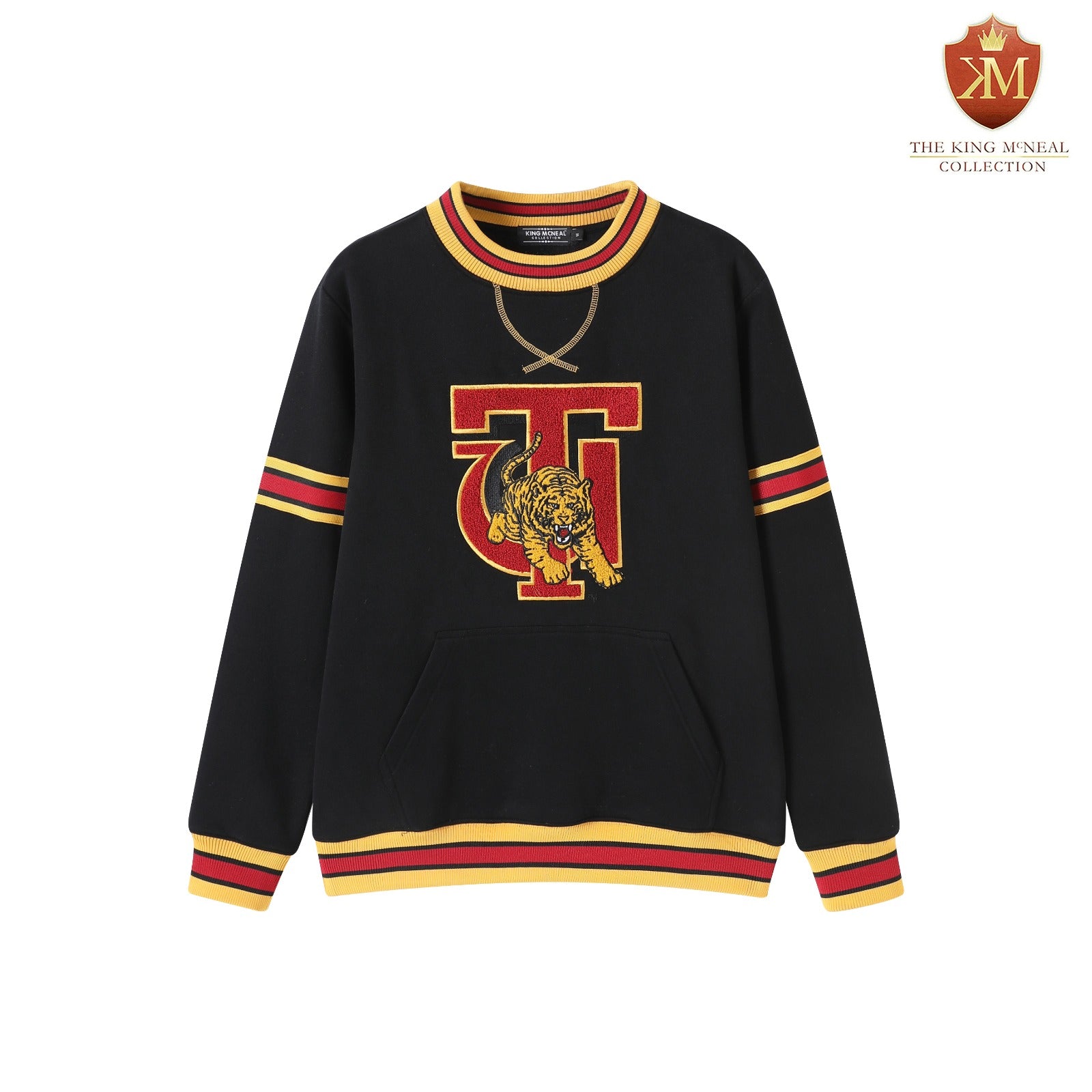 Tuskegee Black Pocket Crewneck