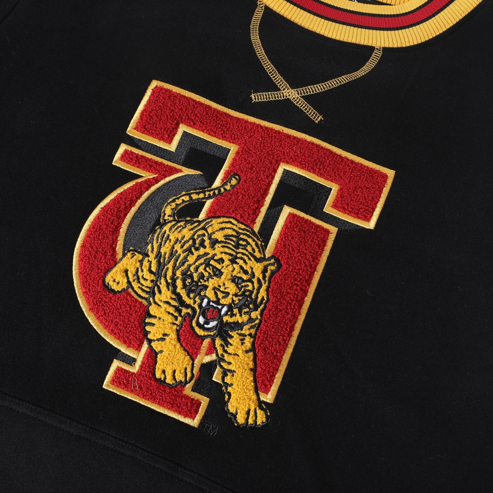 Tuskegee Black Pocket Crewneck