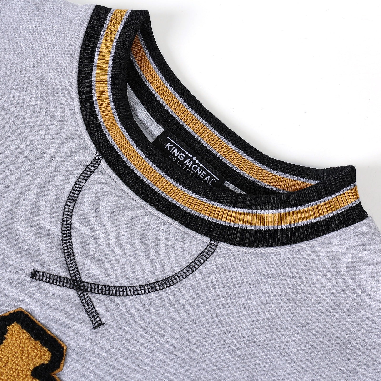 Alpha Grey Chenille Crewneck