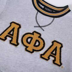 Alpha Grey Chenille Crewneck