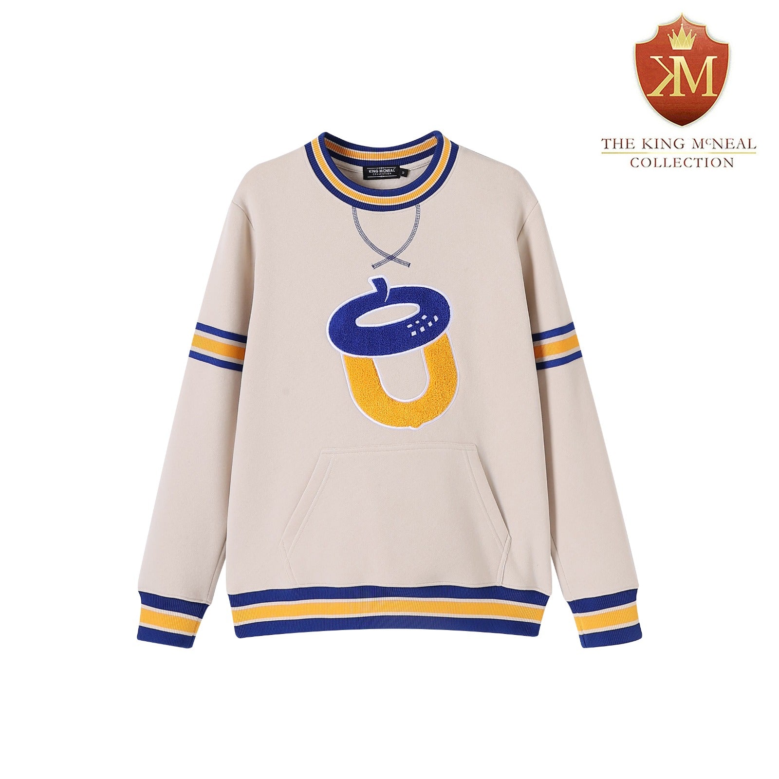 Oakwood Neutral Pocket Crewneck