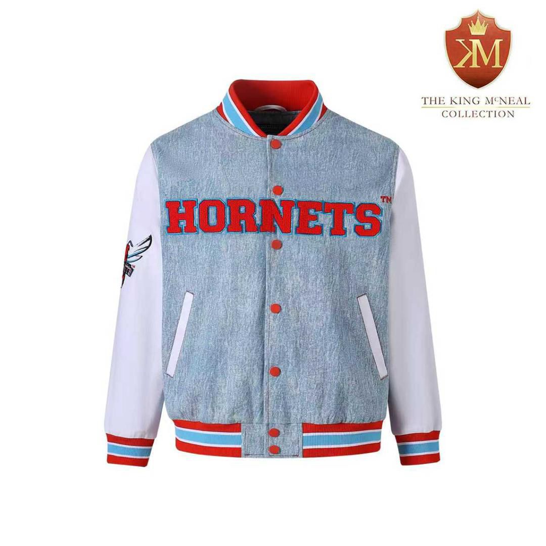 Delaware State Denim Bomber Jacket