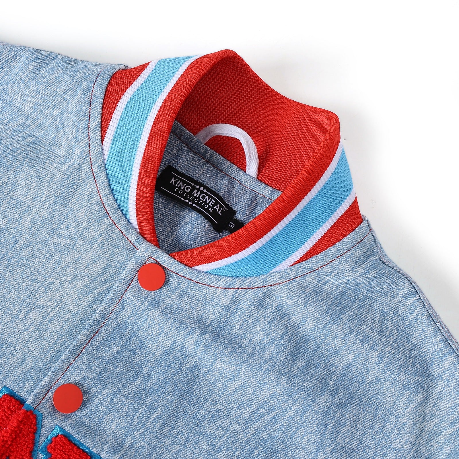 Delaware State Denim Bomber Jacket