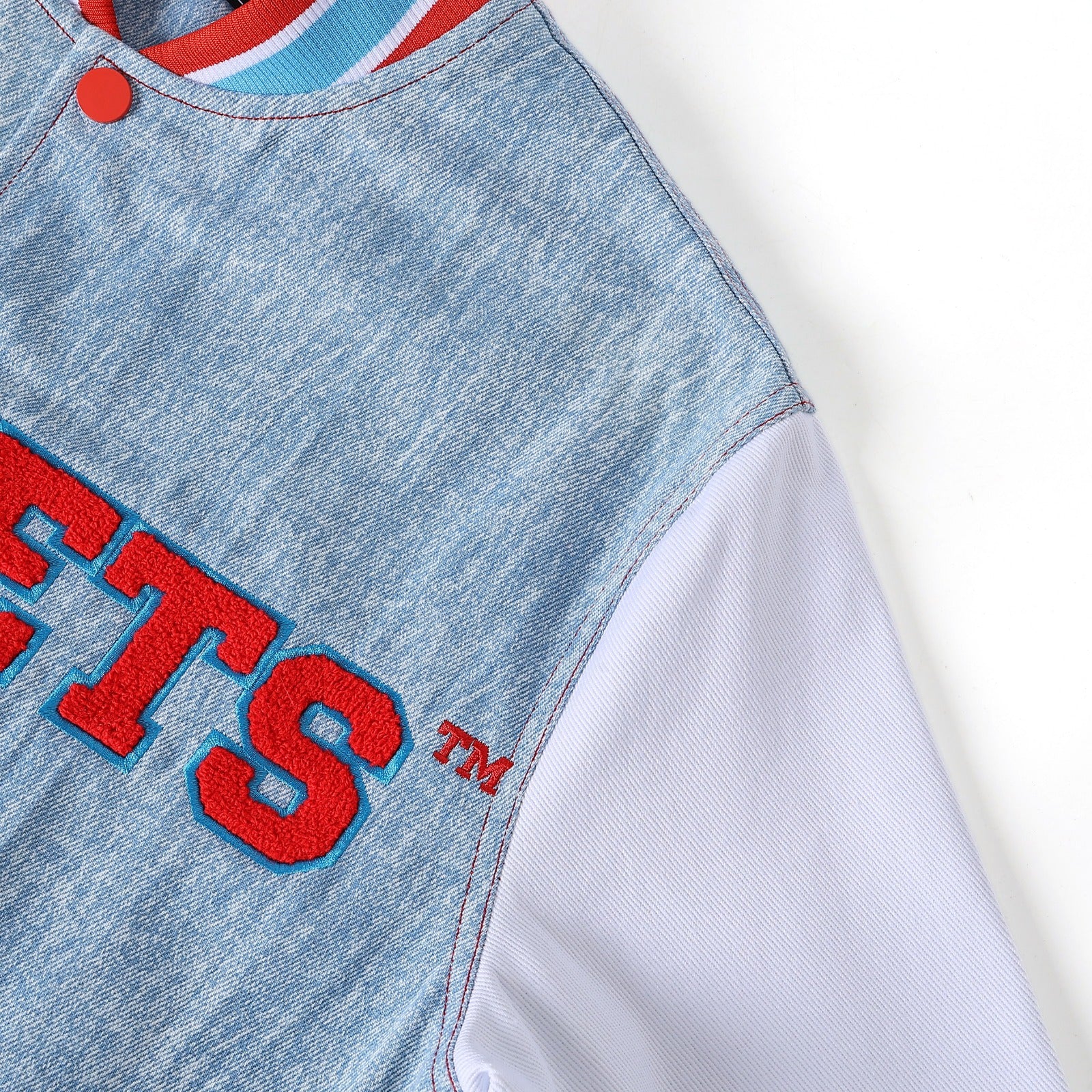Delaware State Denim Bomber Jacket