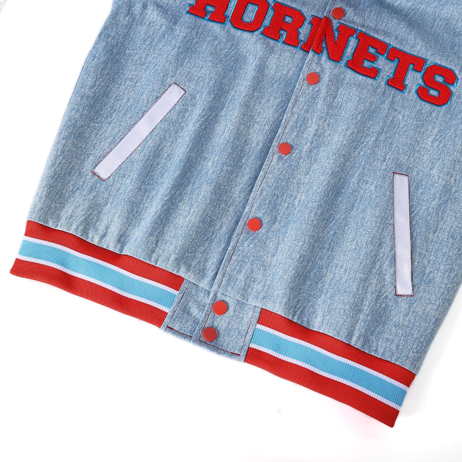 Delaware State Denim Bomber Jacket