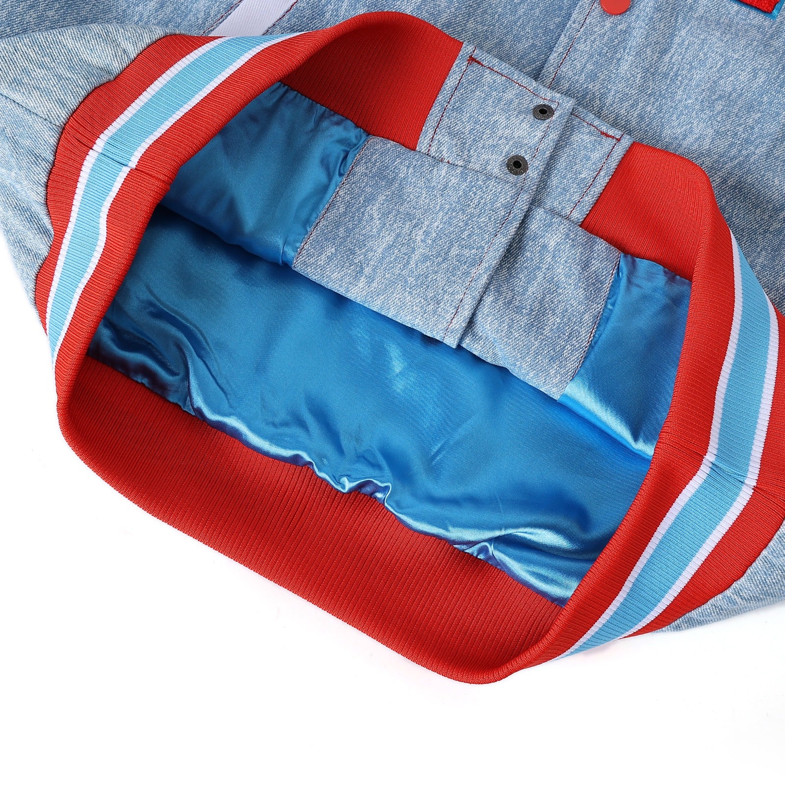 Delaware State Denim Bomber Jacket