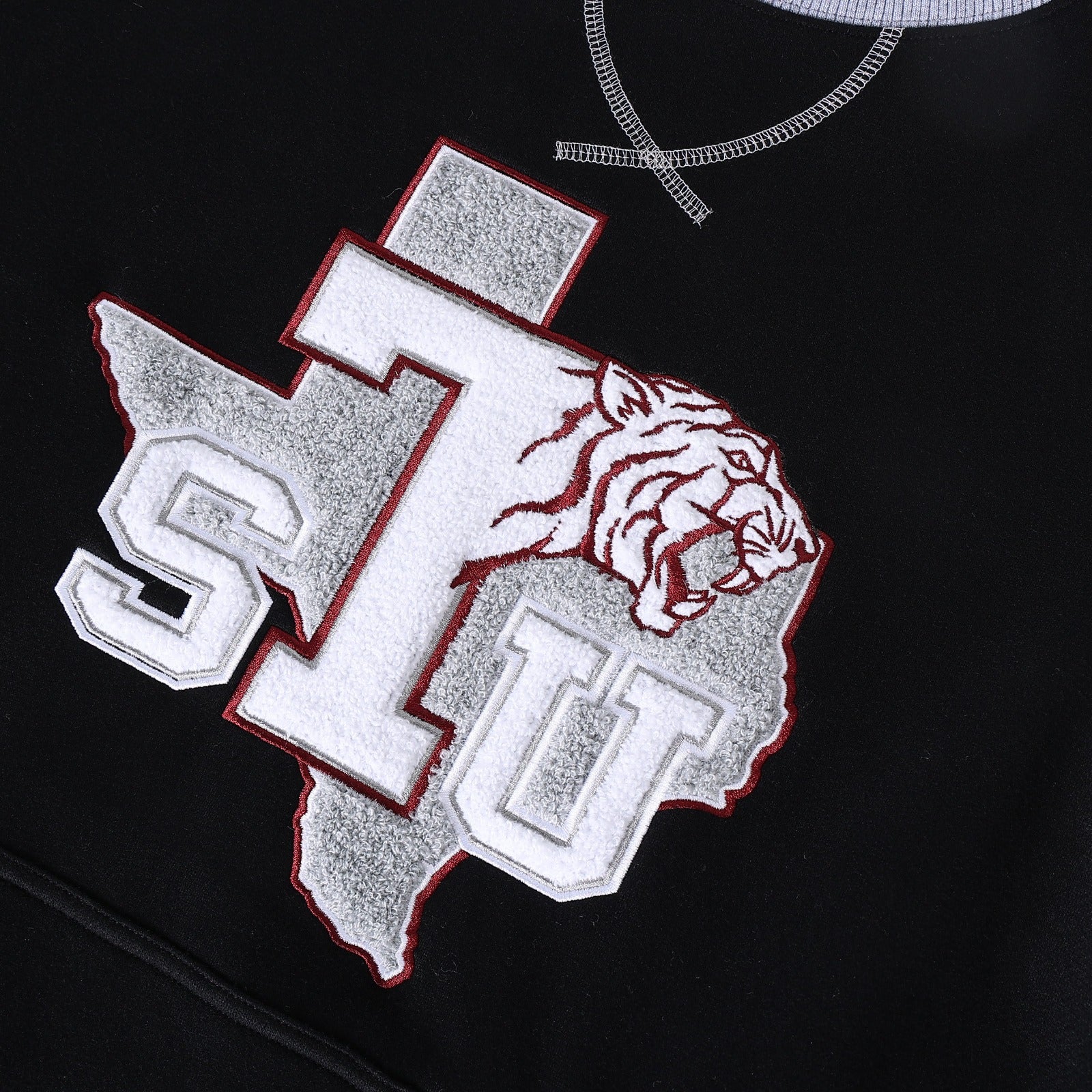Texas Southern Black Pocket Crewneck