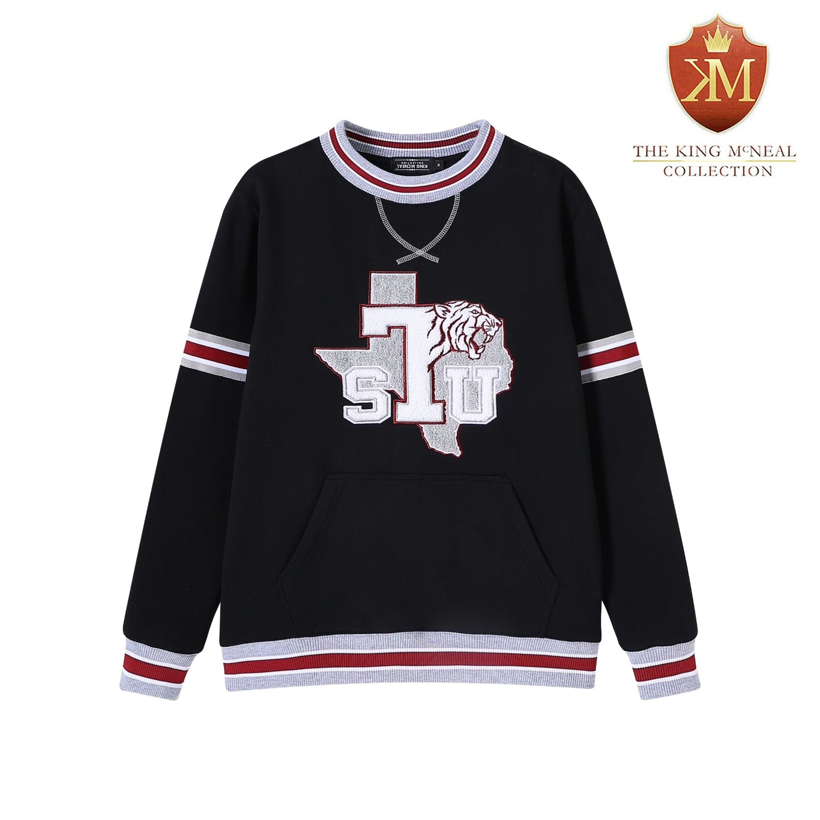 Texas Southern Black Pocket Crewneck