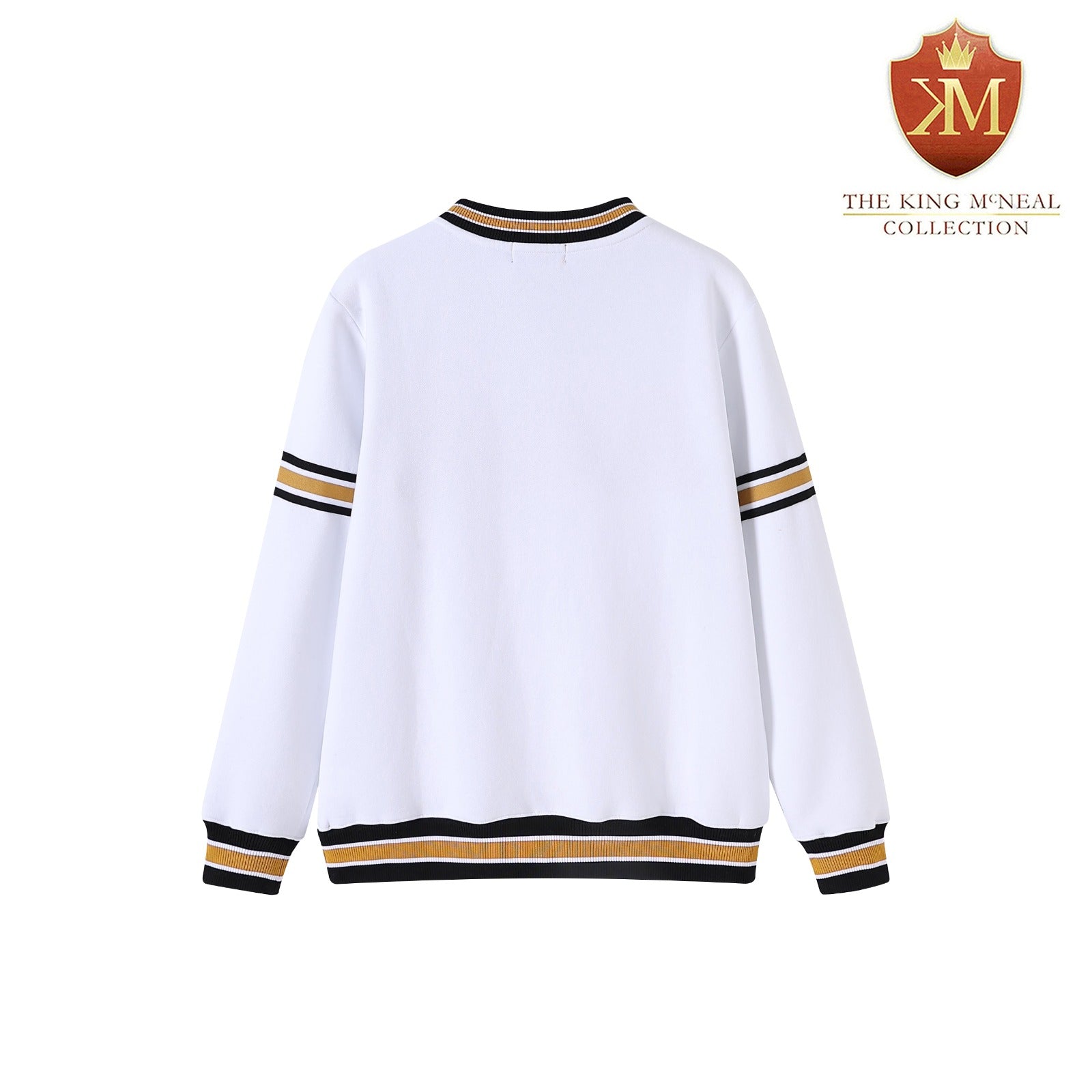 Alpha White Chenille Crewneck