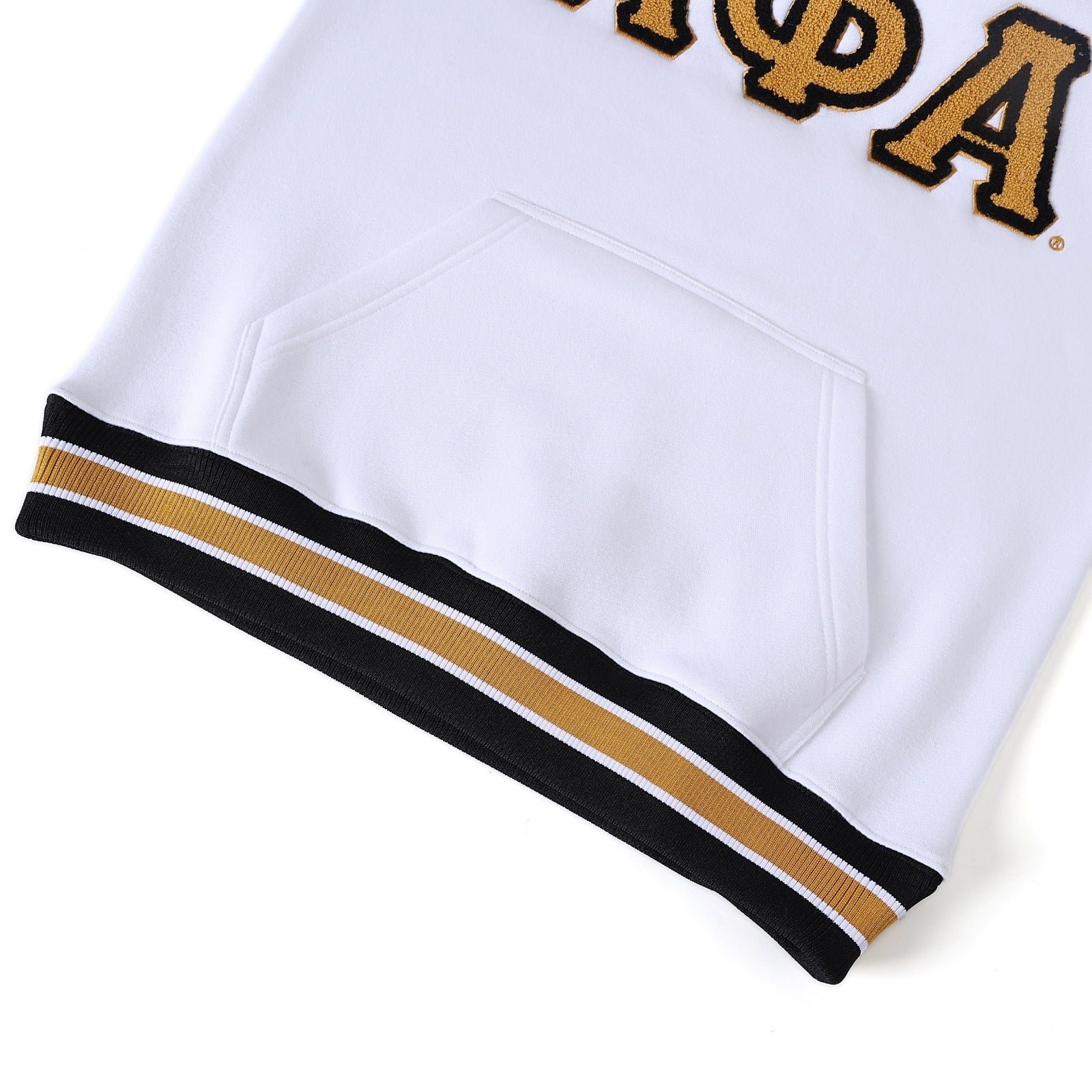 Alpha White Chenille Crewneck