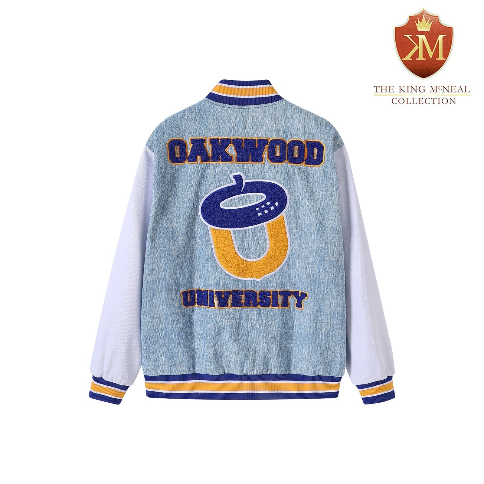 Oakwood University Denim Bomber Jacket