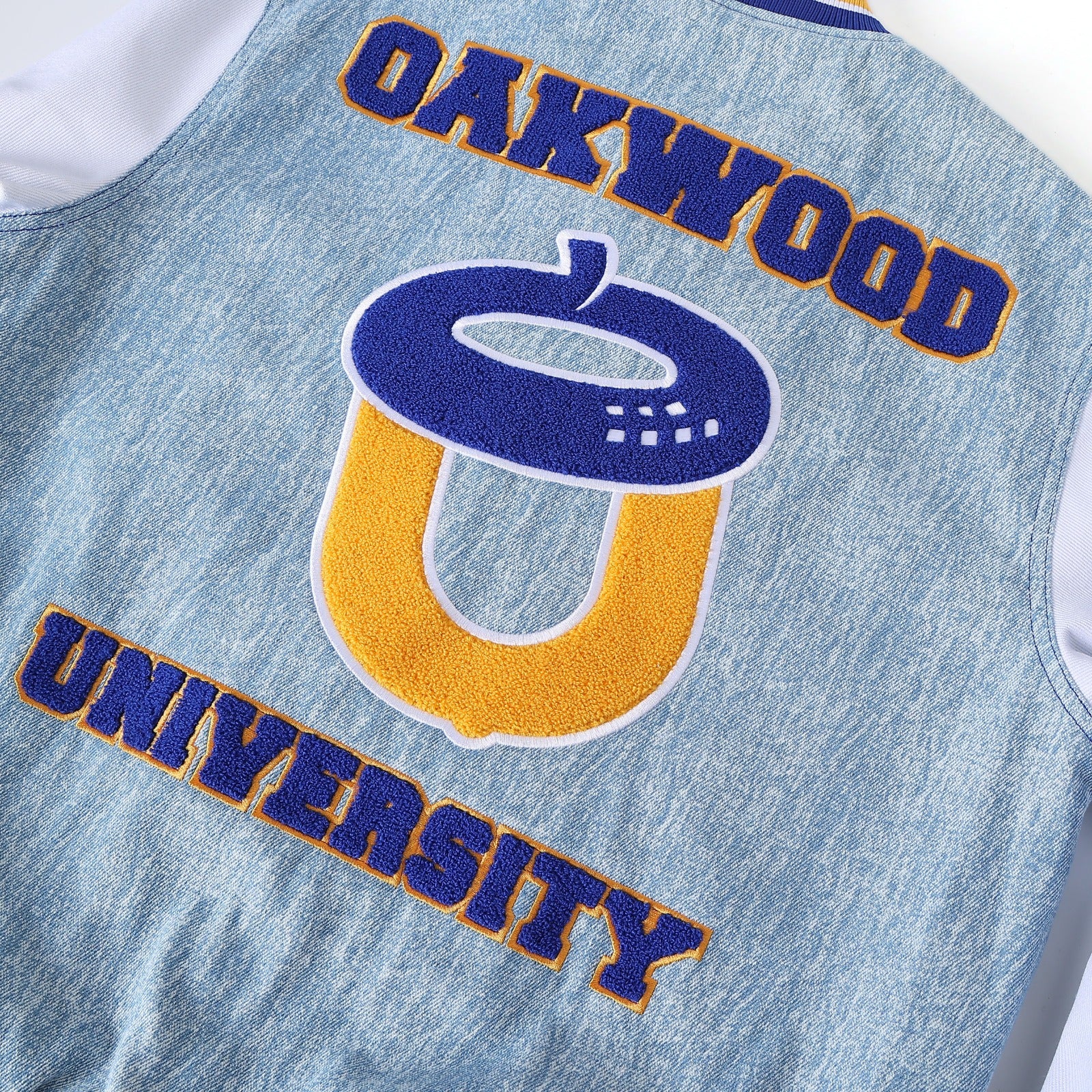 Oakwood University Denim Bomber Jacket
