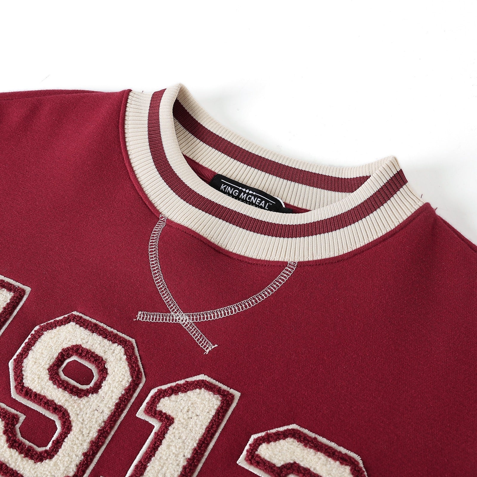 Delta Crimson 1913 Chenille Crewneck
