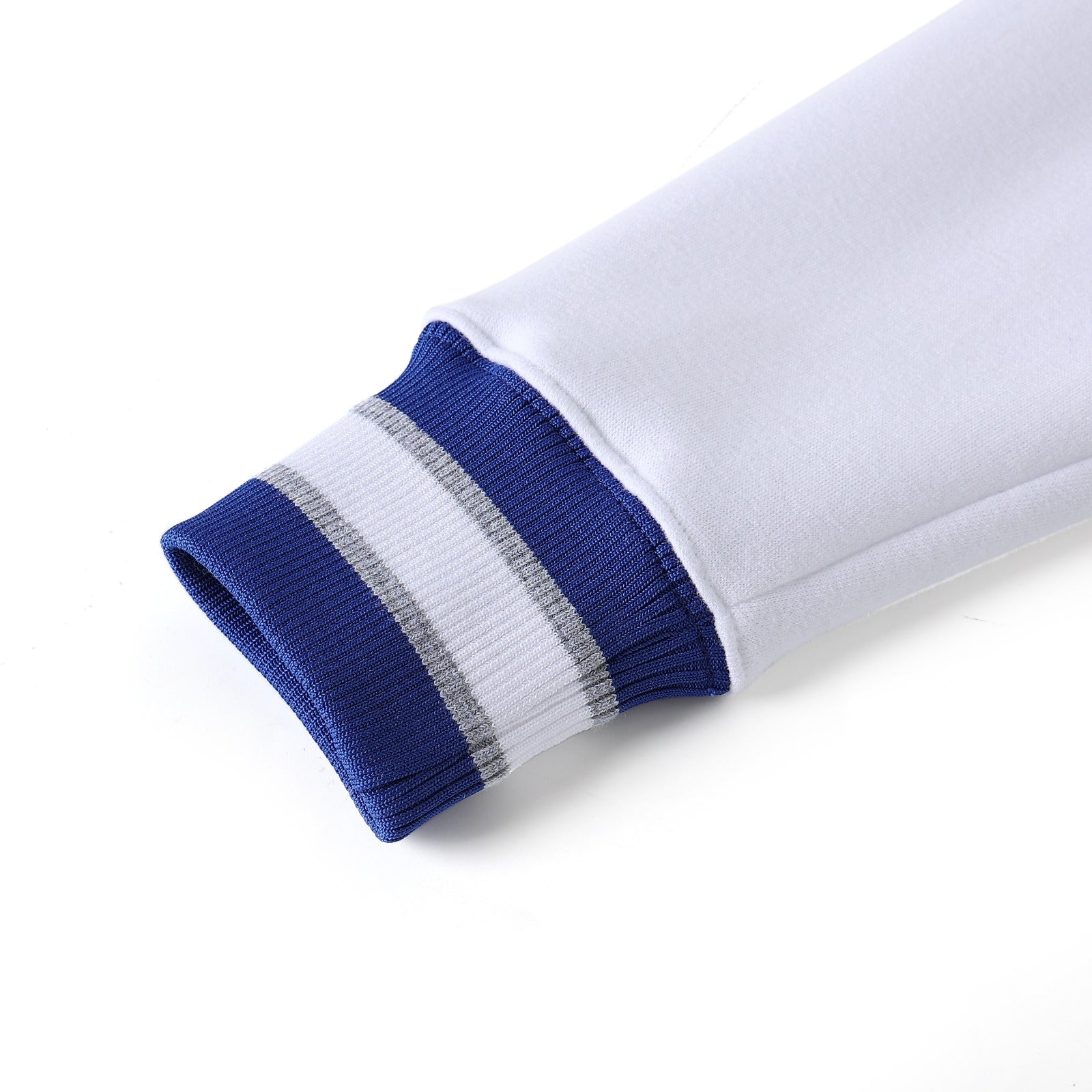 PBS White Stripe Letter Chenille Crewneck