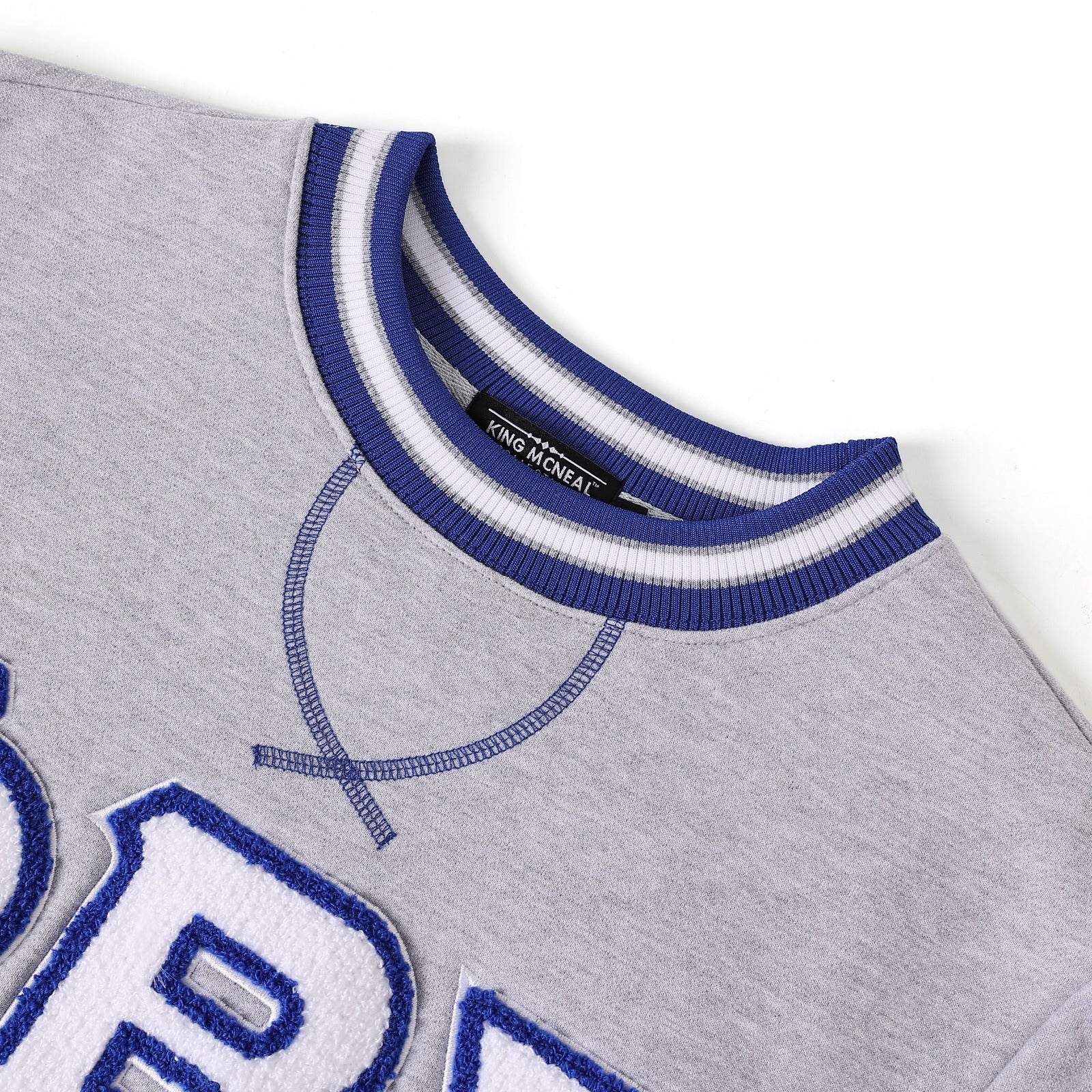 Phi Beta Sigma White Letter Chenille Crewneck