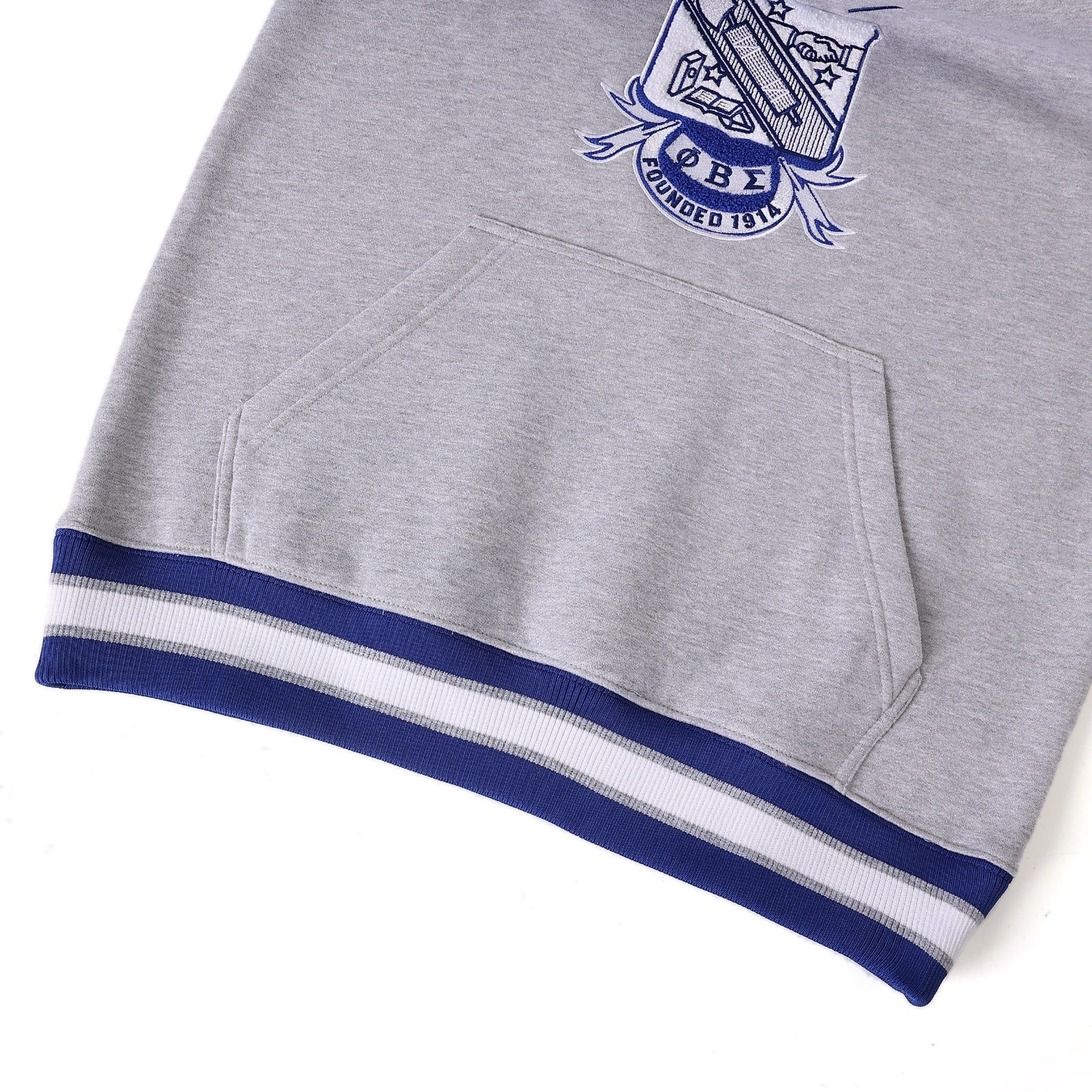 Phi Beta Sigma Grey Chenille Crest Crewneck