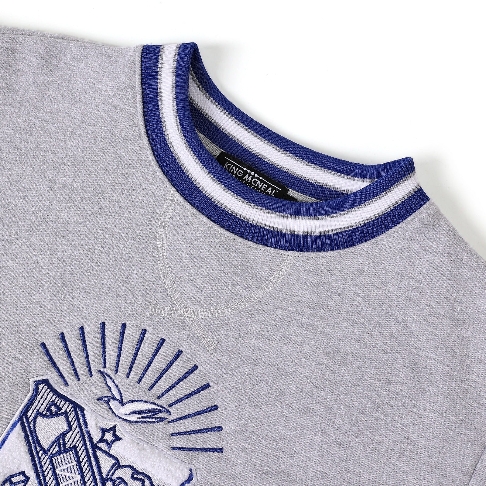 Phi Beta Sigma Grey Chenille Crest Crewneck