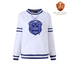 ZPB Crest Striped Chenille Crewneck (Unisex Size)