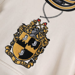 Alpha Neutral Crest Chenille Crewneck