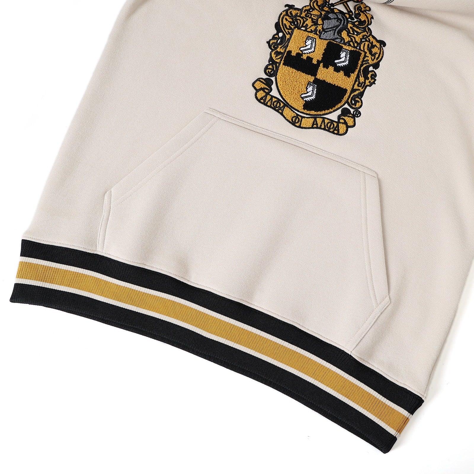 Alpha Neutral Crest Chenille Crewneck