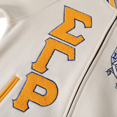 SGRho Neutral Fleece Varsity Jacket