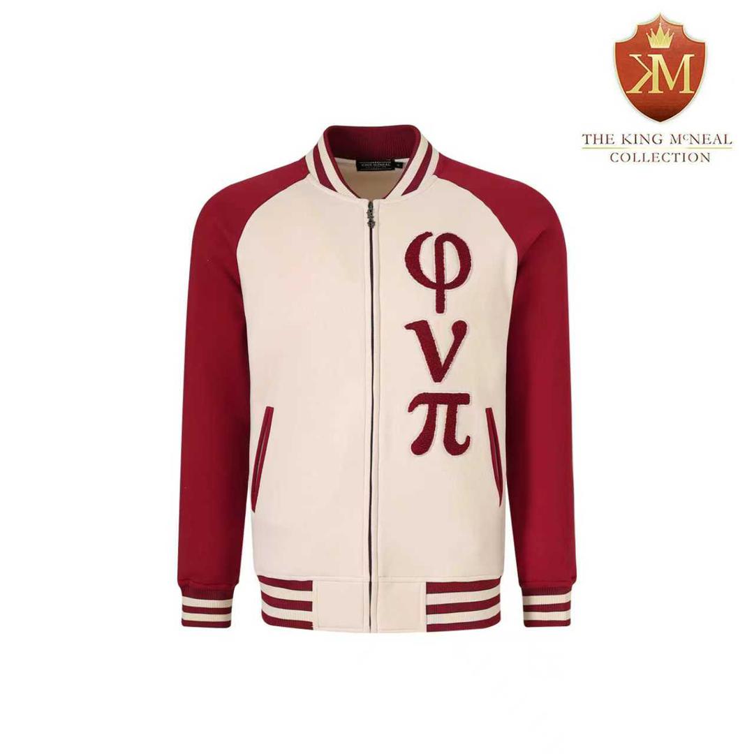 Phi Nu Pi Varsity Baseball Fleece Jacket