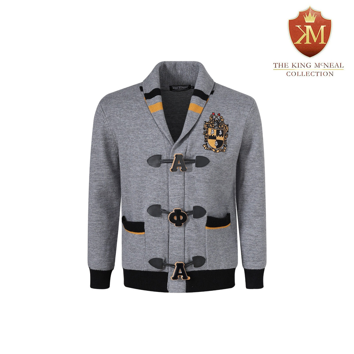 Alpha Grey Premium Knit Cardigan