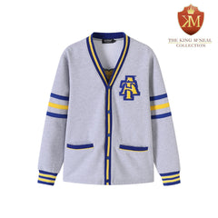 North Carolina A&T Heather Grey Fleece Cardigan