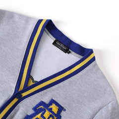 North Carolina A&T Heather Grey Fleece Cardigan