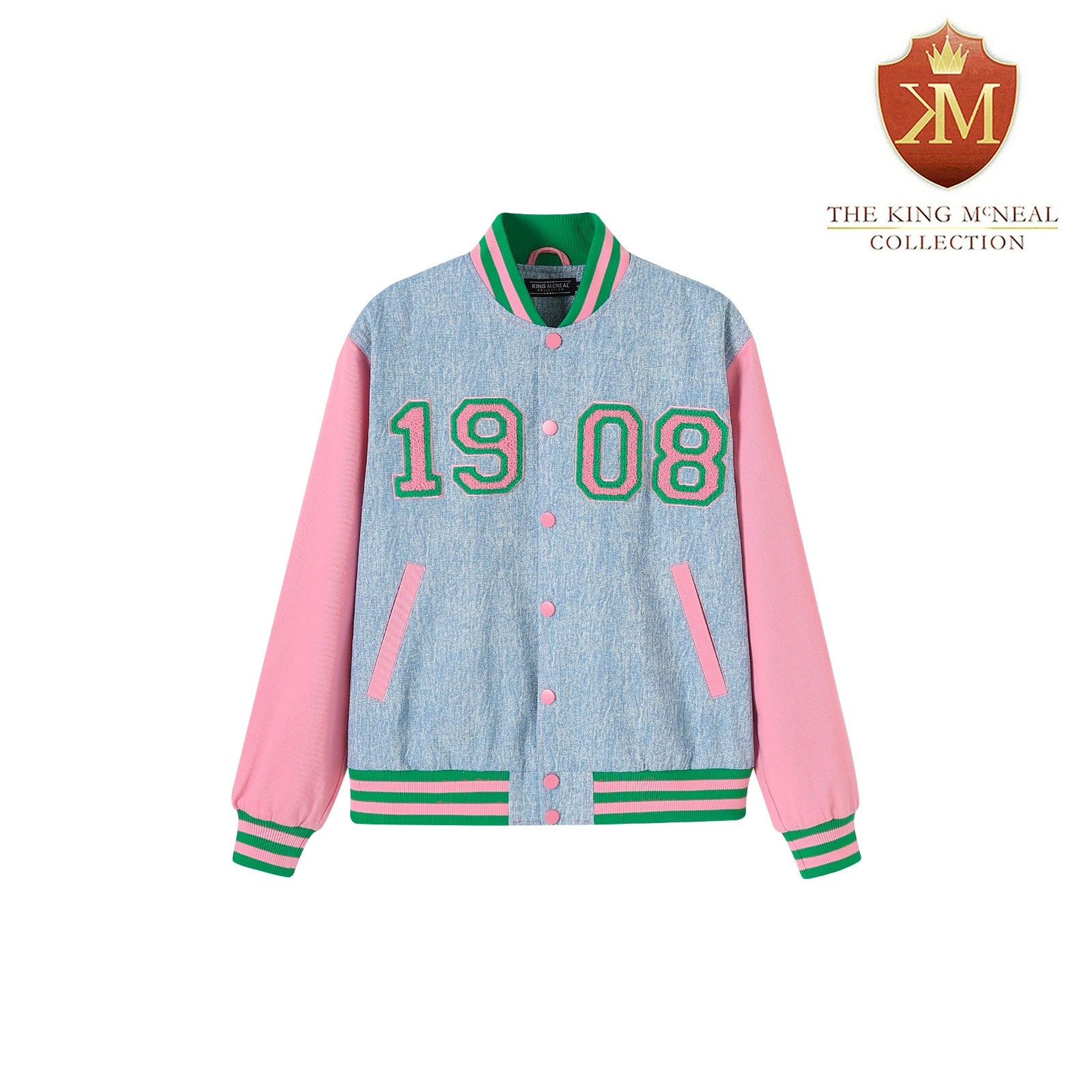 AKA 1908 Denim Bomber Jacket