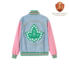 AKA 1908 Denim Bomber Jacket