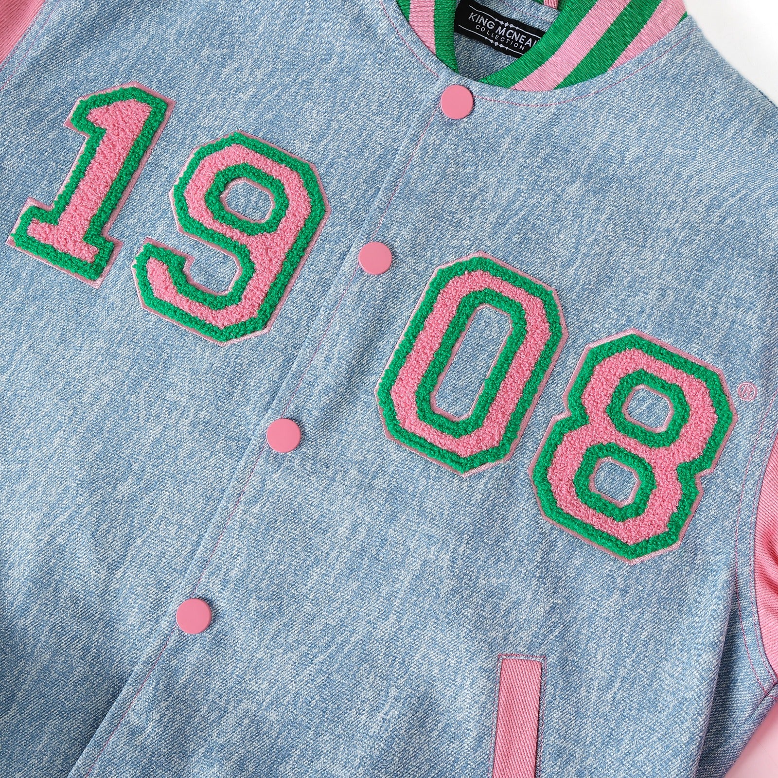 AKA 1908 Denim Bomber Jacket