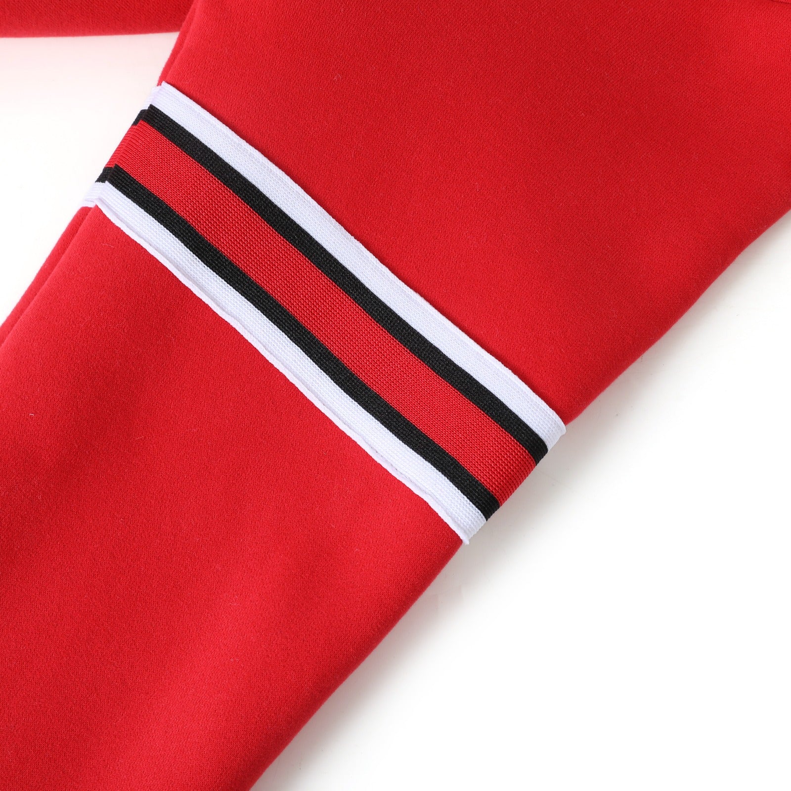 Kappa Red Crest Stripe Chenille Crewneck