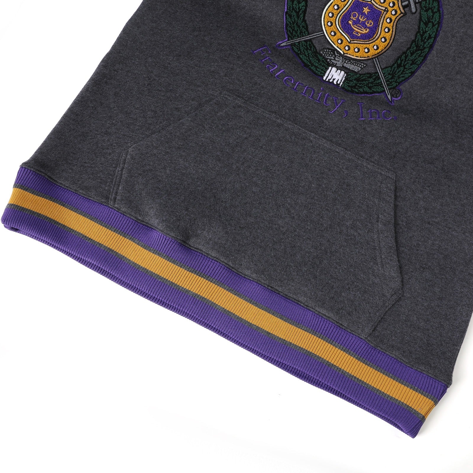 Omega Charcoal Grey Prep Hoodie