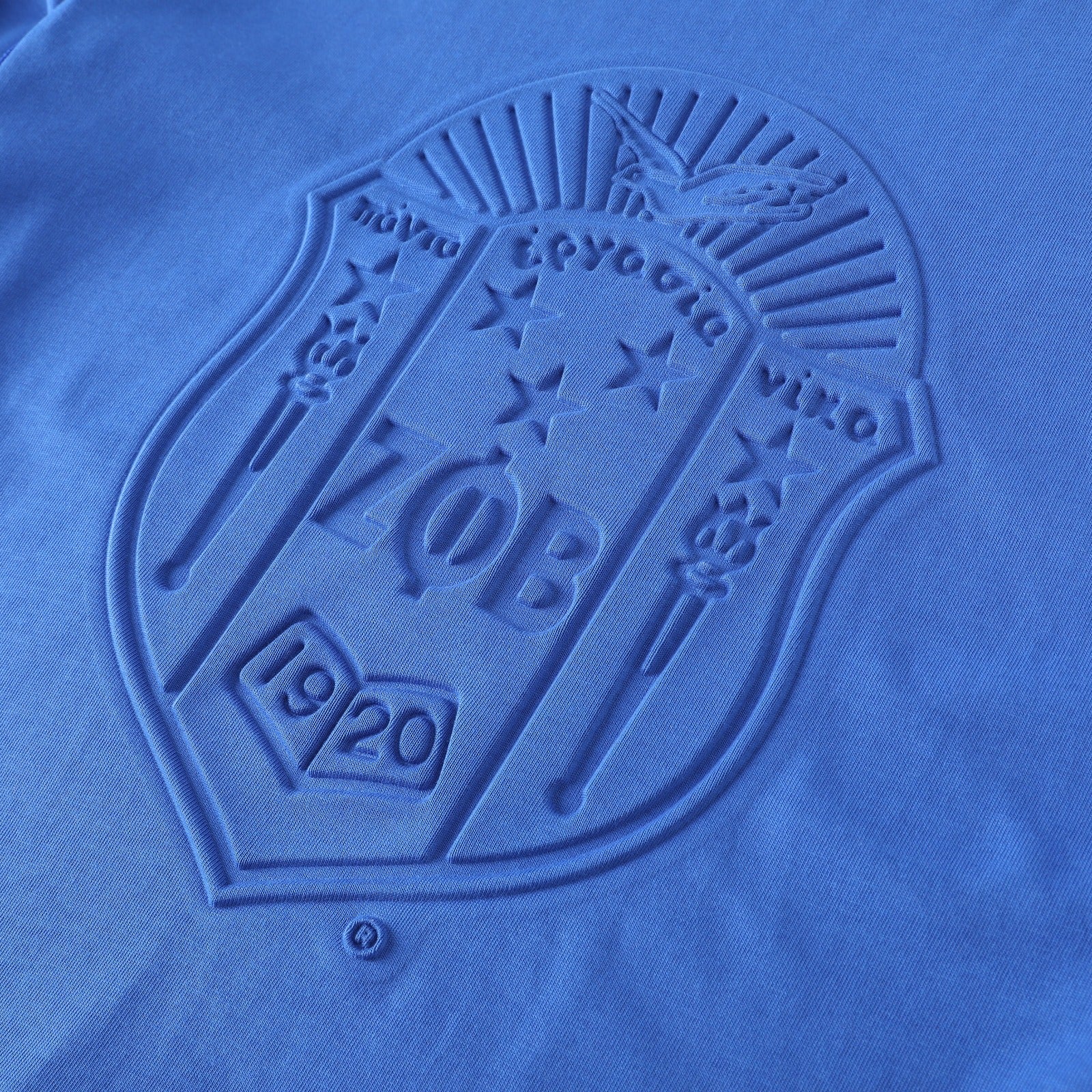 Zeta Premium Blue Embossed Shirt