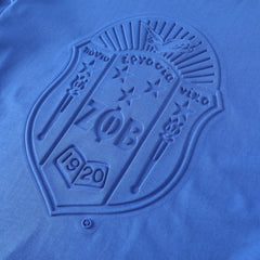 Zeta Premium Blue Embossed Shirt