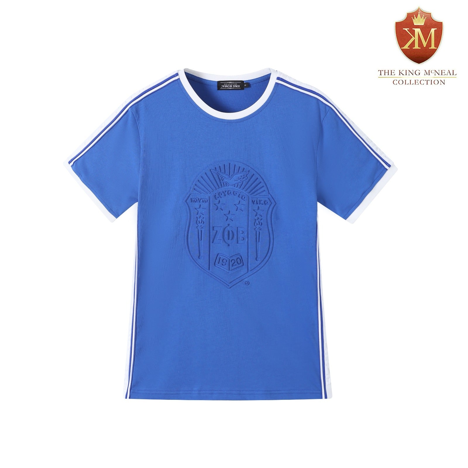 Zeta Premium Blue Embossed Shirt