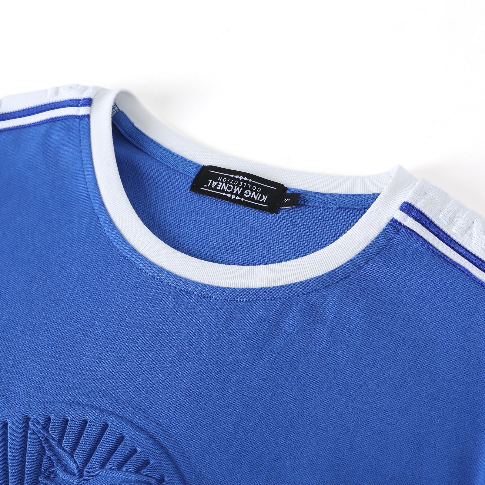 Zeta Premium Blue Embossed Shirt