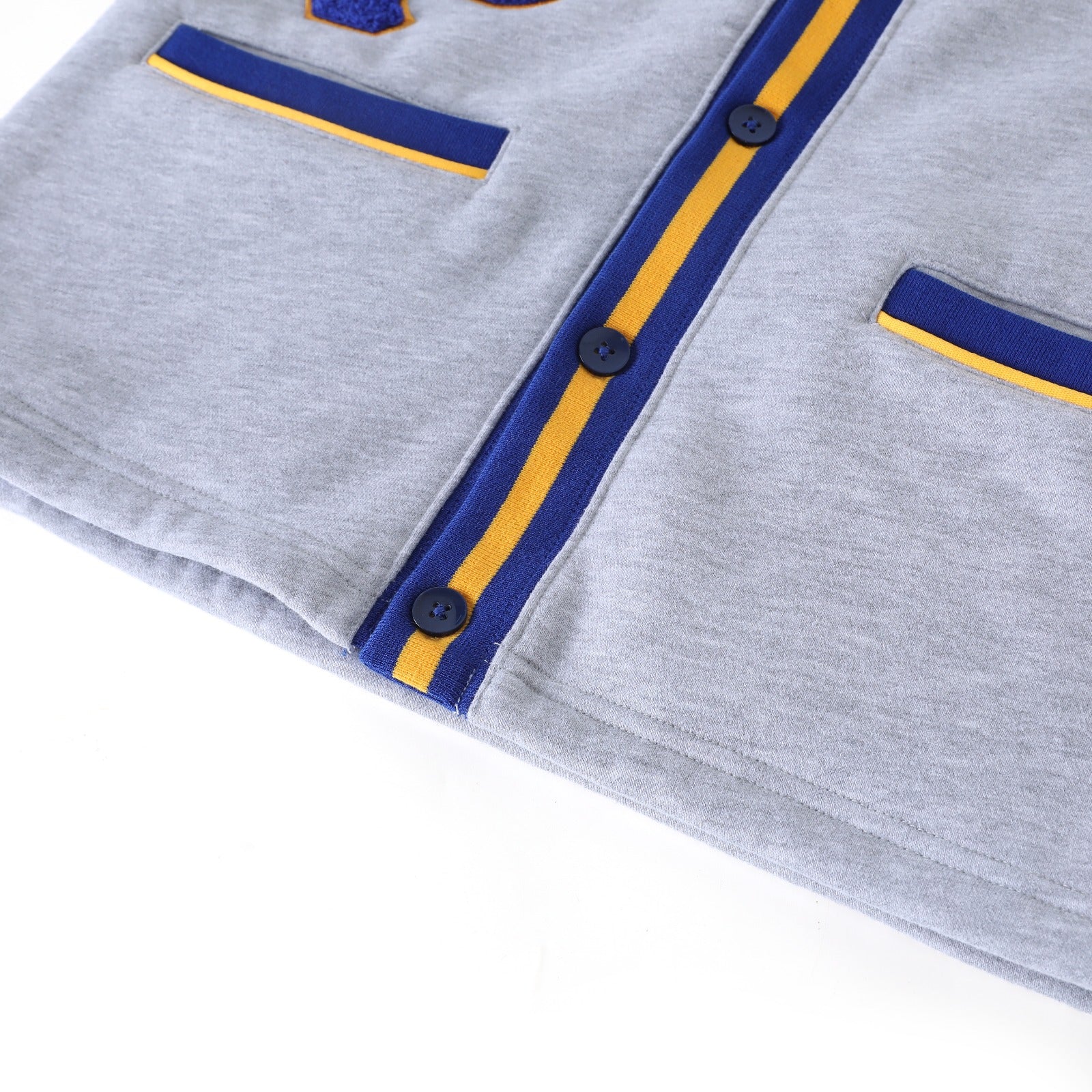 SGRho Heather Grey Fleece Cardigan Unisex Fit