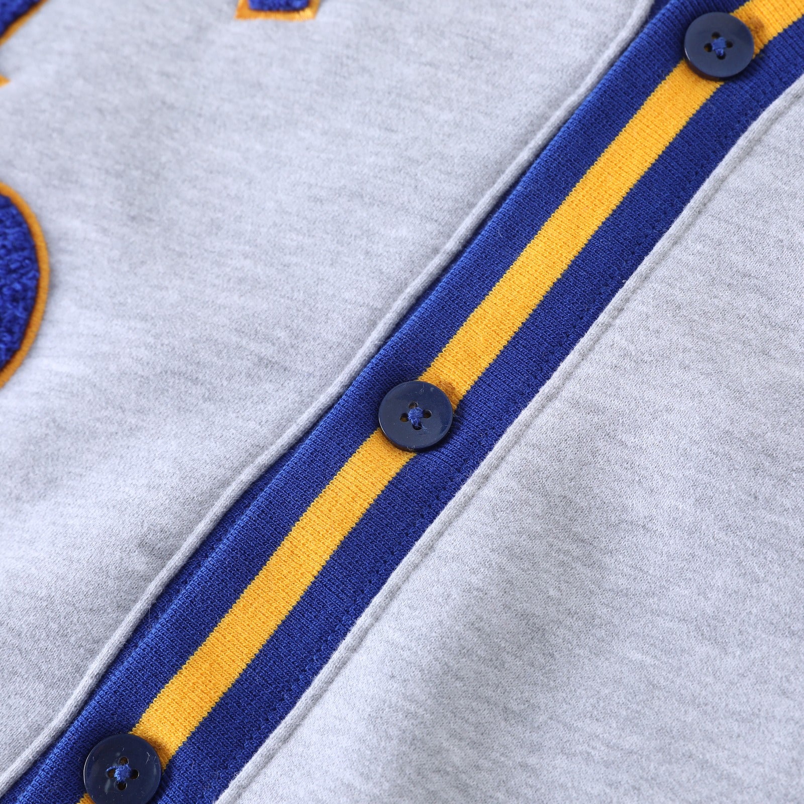 SGRho Heather Grey Fleece Cardigan Unisex Fit