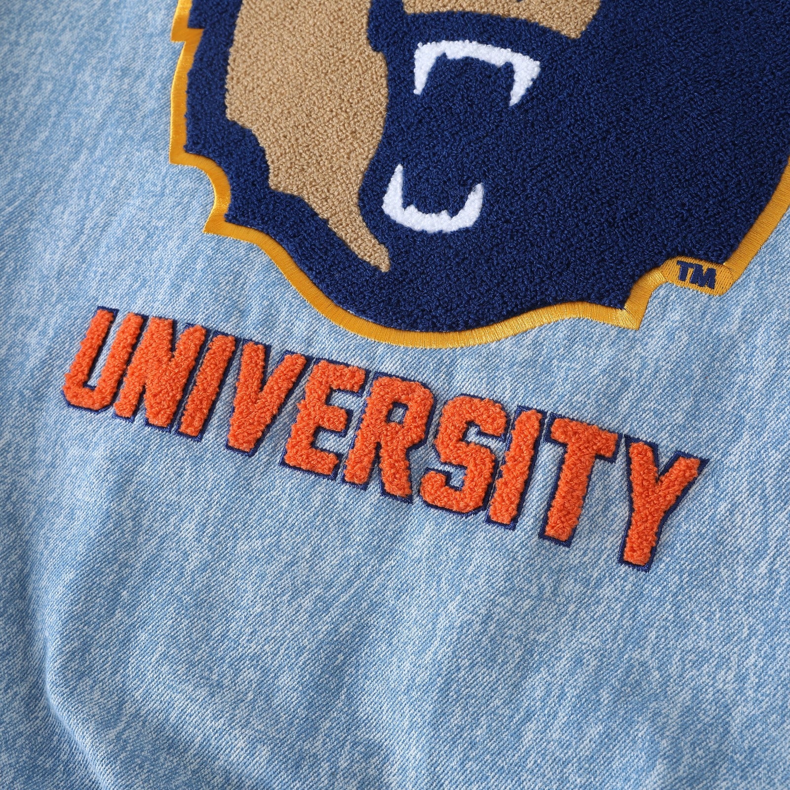 Morgan State Blue Denim Bomber Jacket