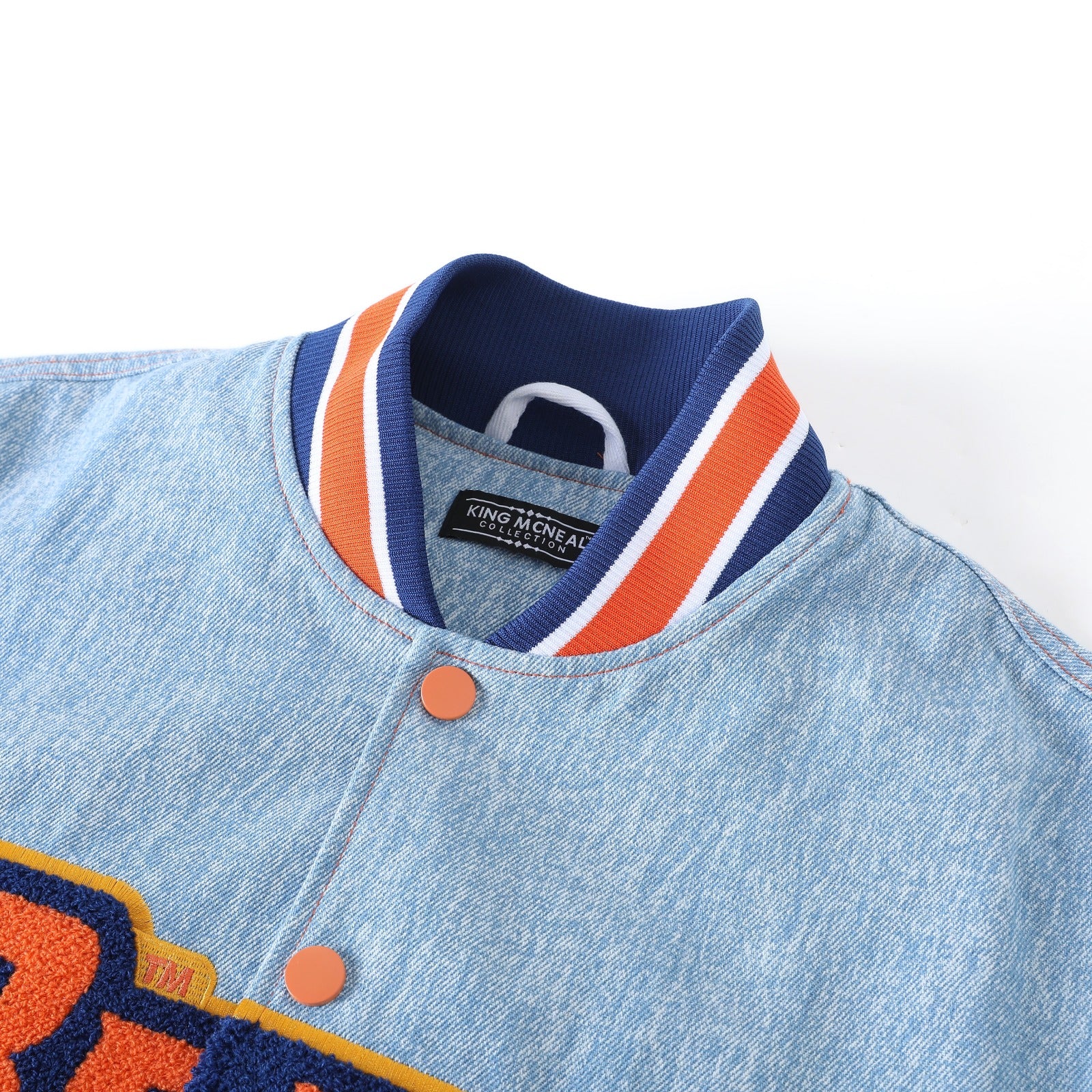 Morgan State Blue Denim Bomber Jacket