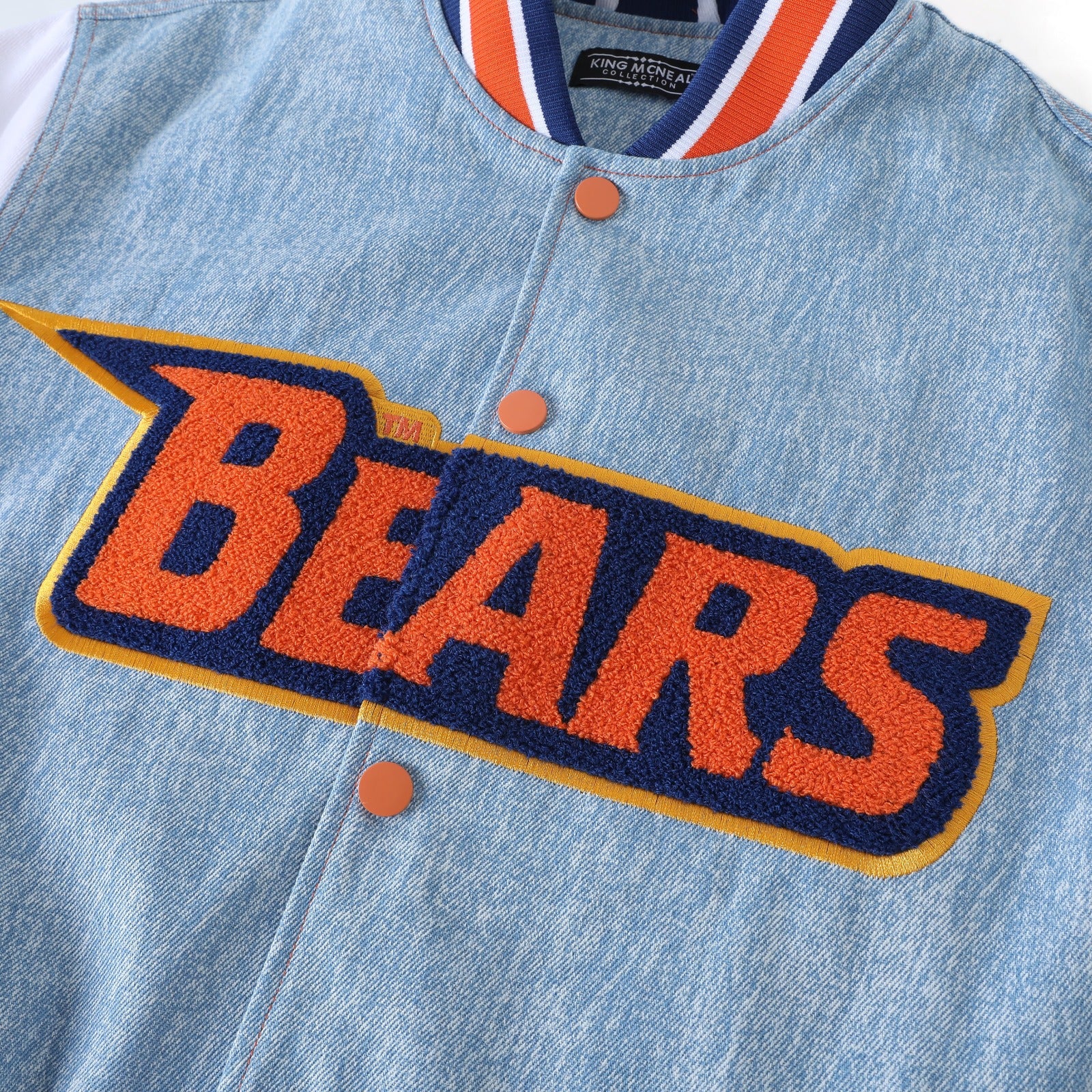 Morgan State Blue Denim Bomber Jacket