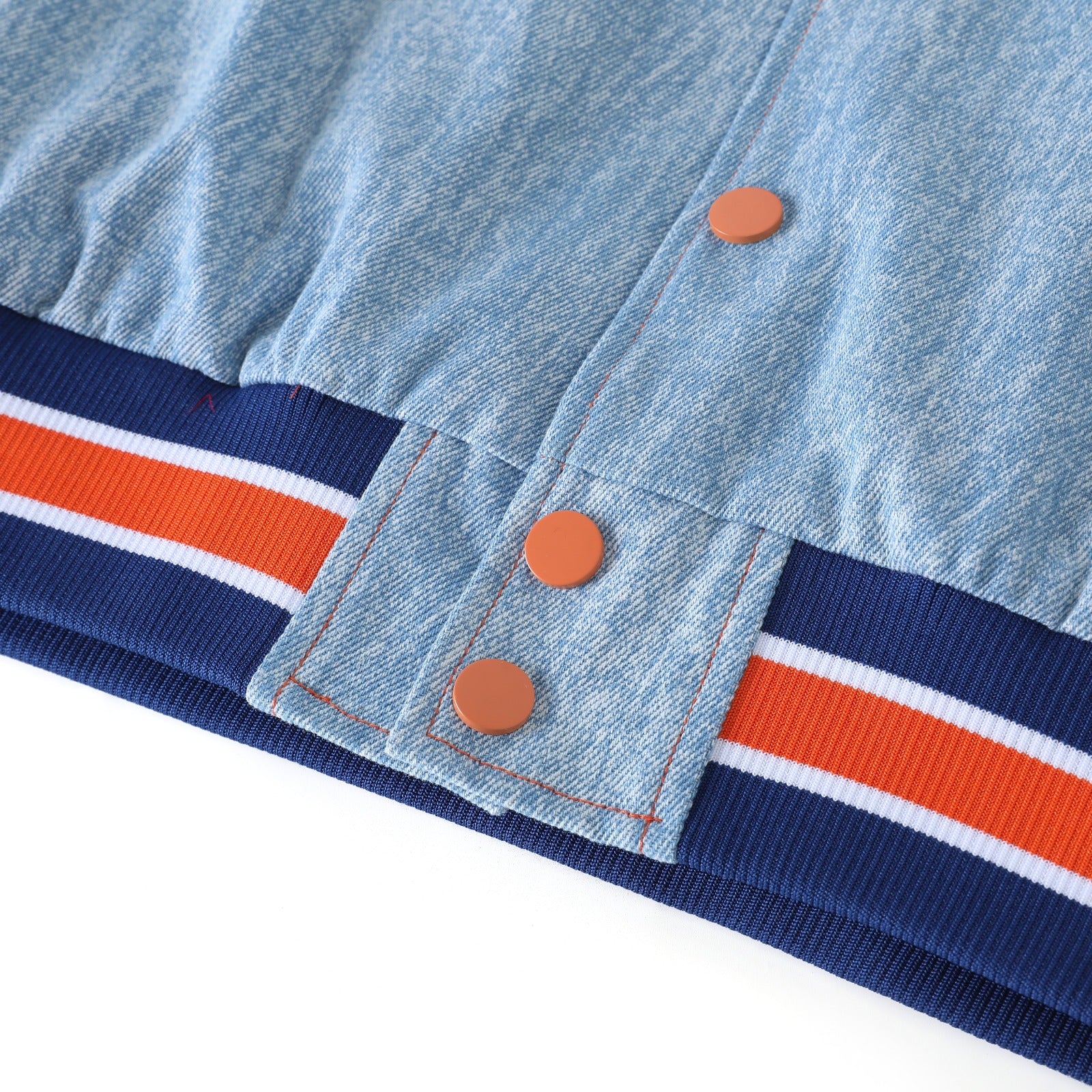Morgan State Blue Denim Bomber Jacket