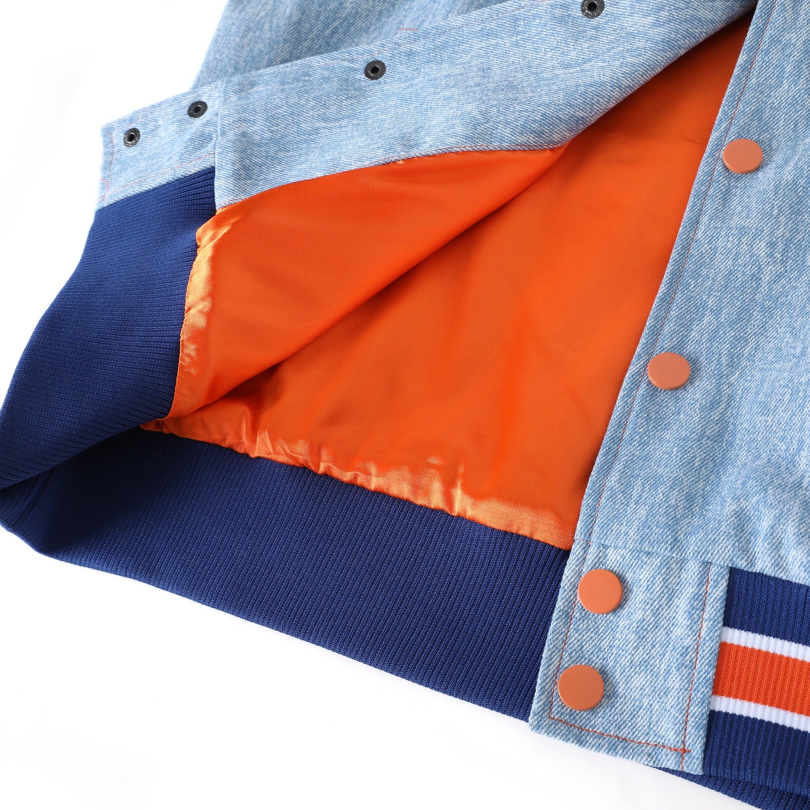 Morgan State Blue Denim Bomber Jacket